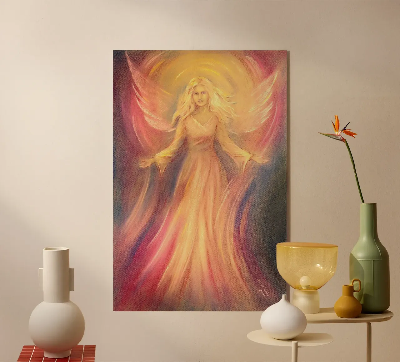 Angelo di luce e amore plexiglass da Oliver