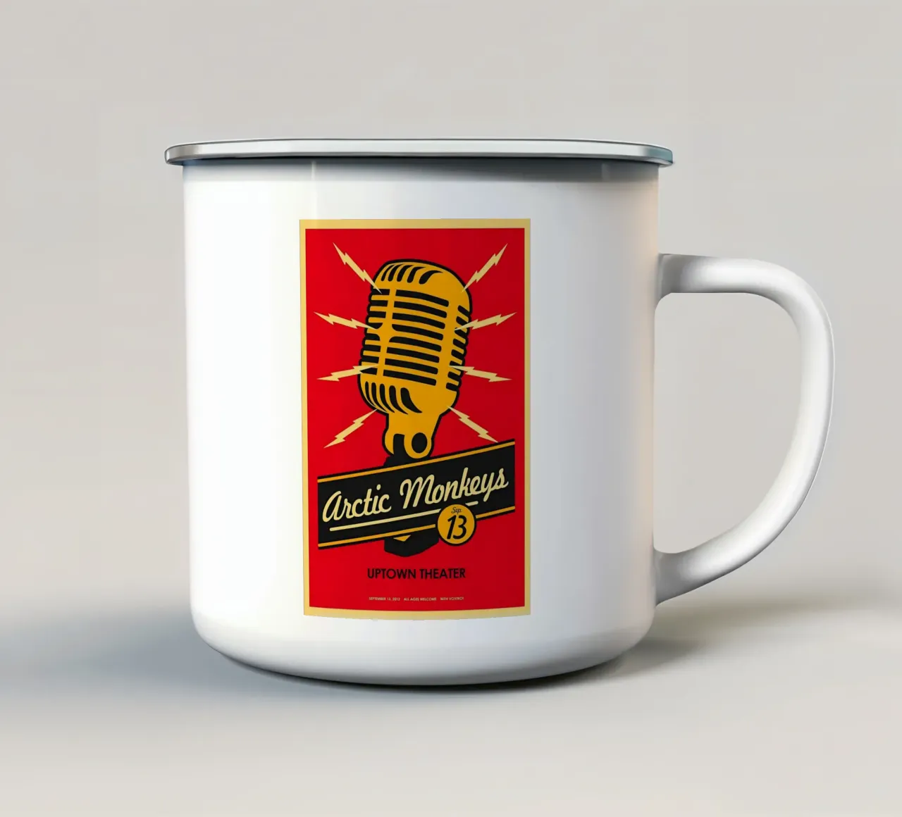 Mic Arctic Monkeys 13 Concert tazza in smalto da GleYYY
