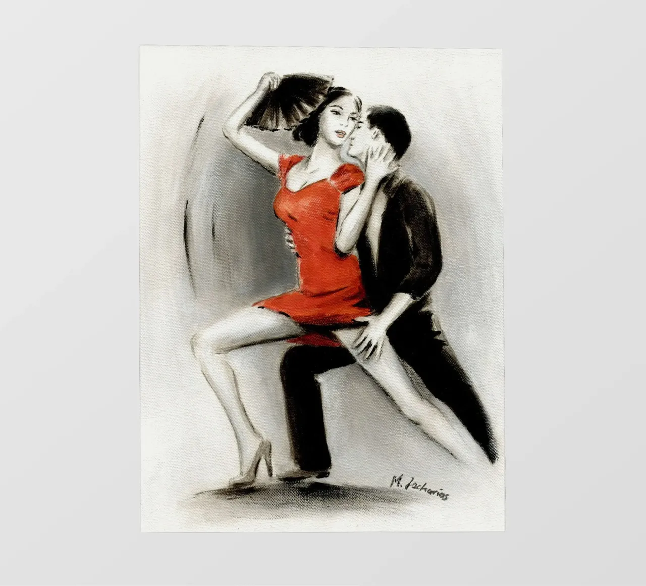 Coppia appassionata di danza telo in pvc da Oliver