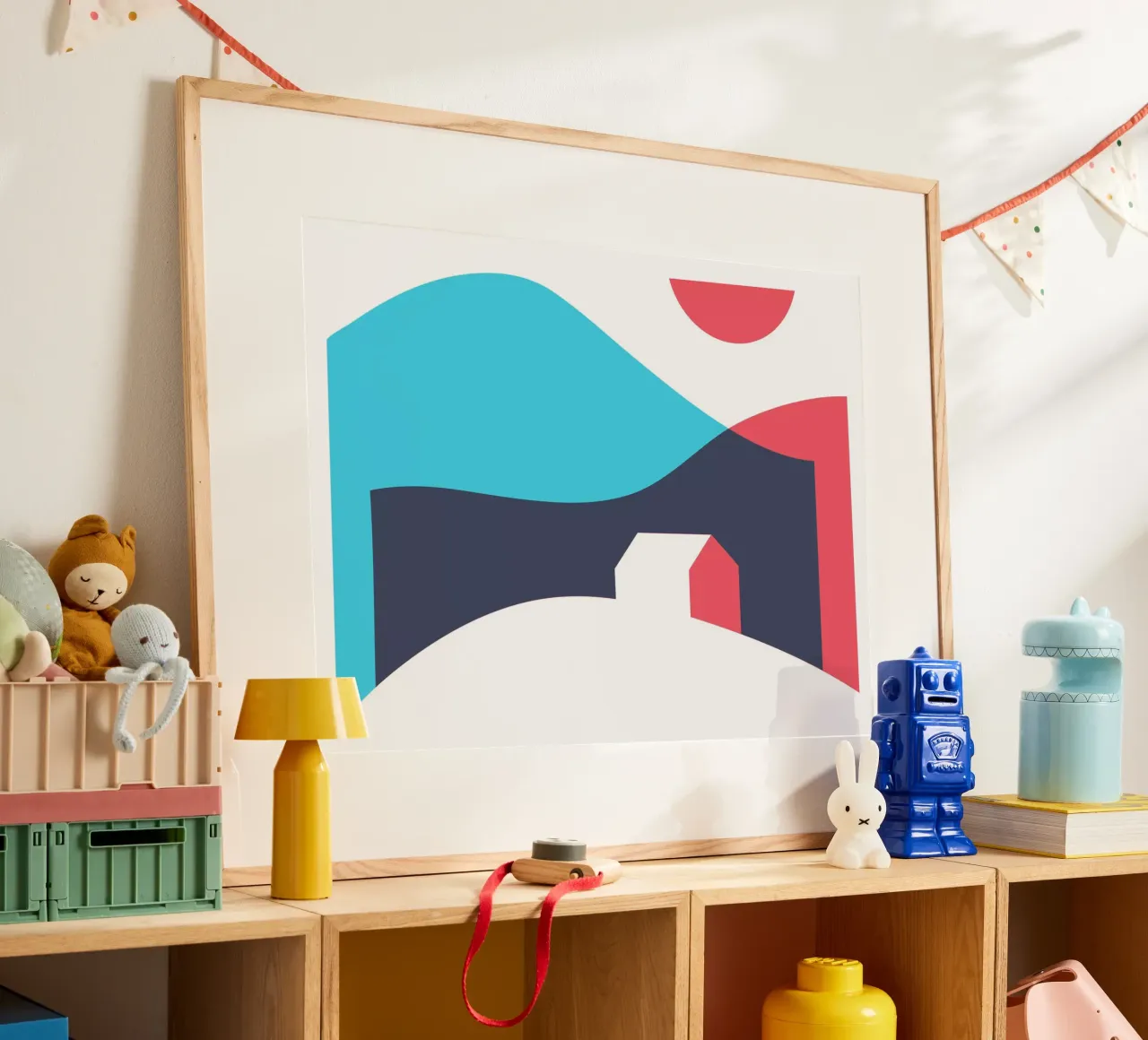 Casa poster con telaio in plastica da Kim Hubball Studio