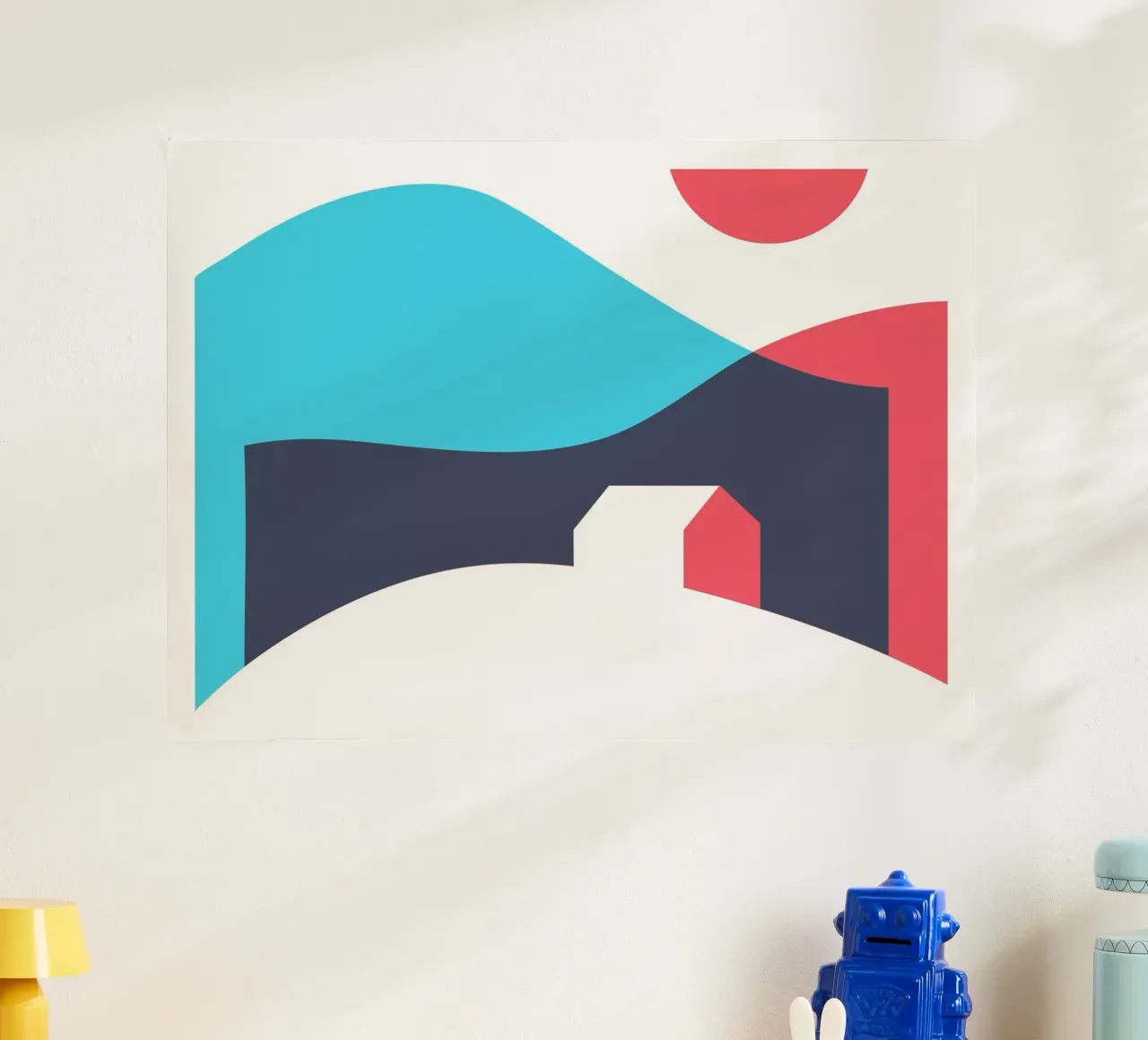 Casa poster con telaio in plastica da Kim Hubball Studio