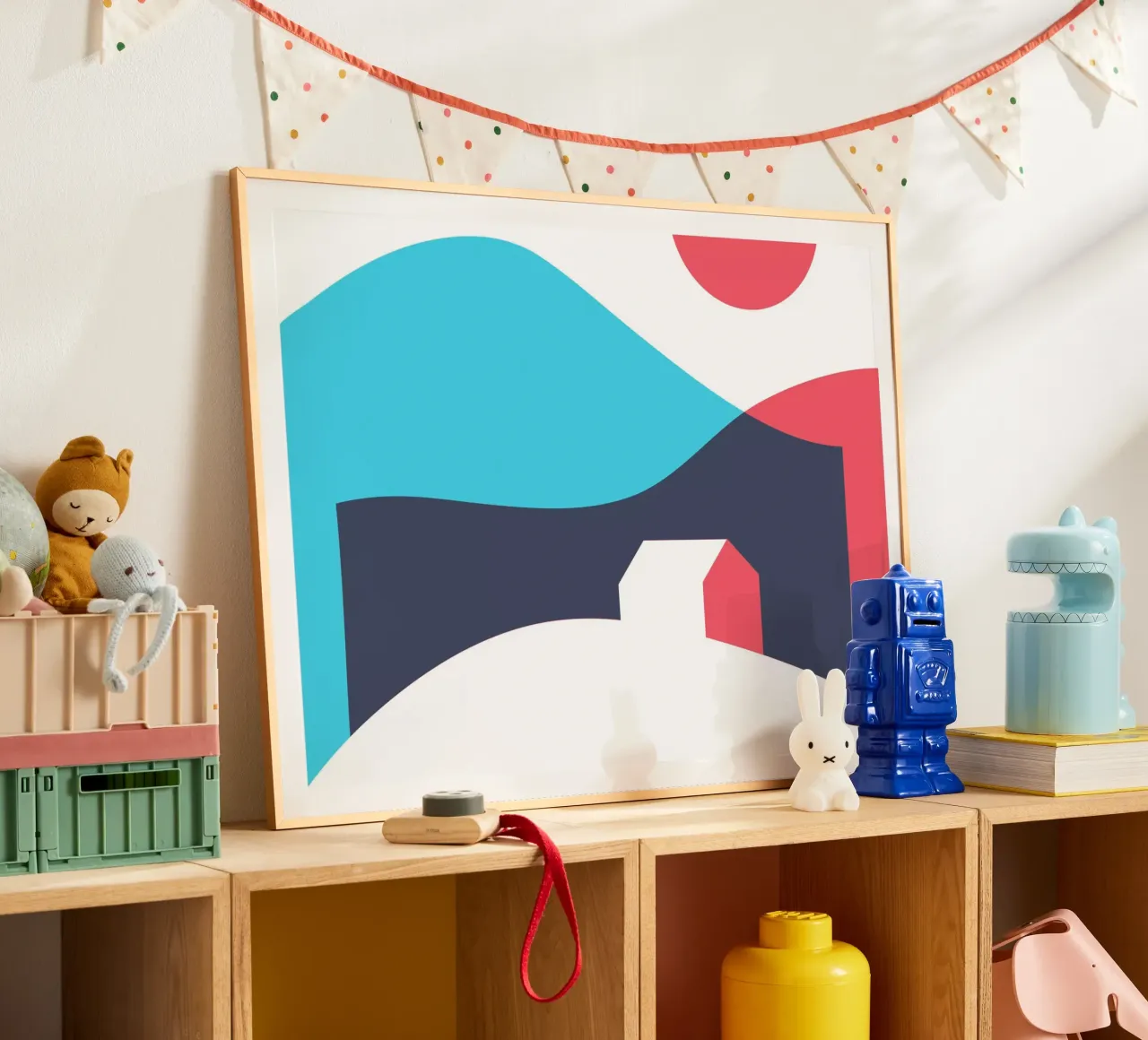 Casa poster con telaio in plastica da Kim Hubball Studio