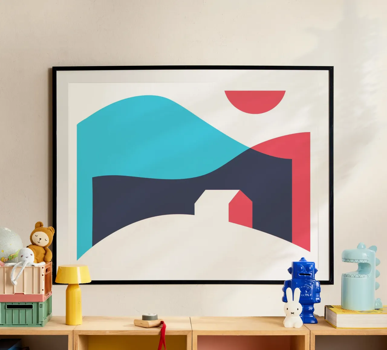 Casa poster con telaio in plastica da Kim Hubball Studio