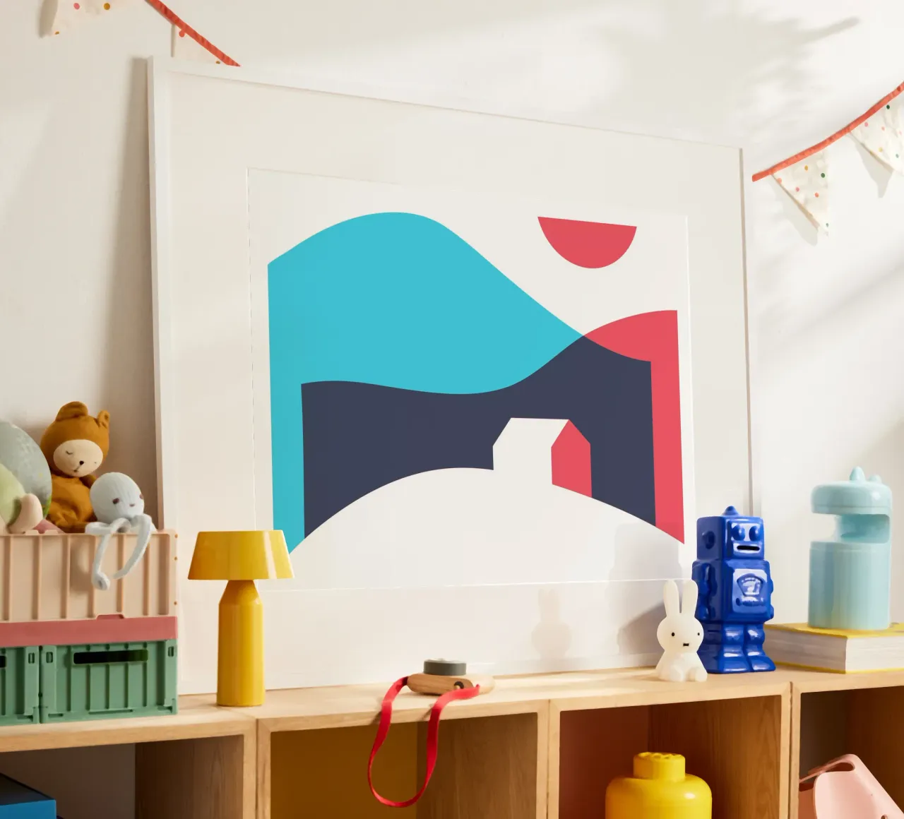 Casa poster con telaio in plastica da Kim Hubball Studio