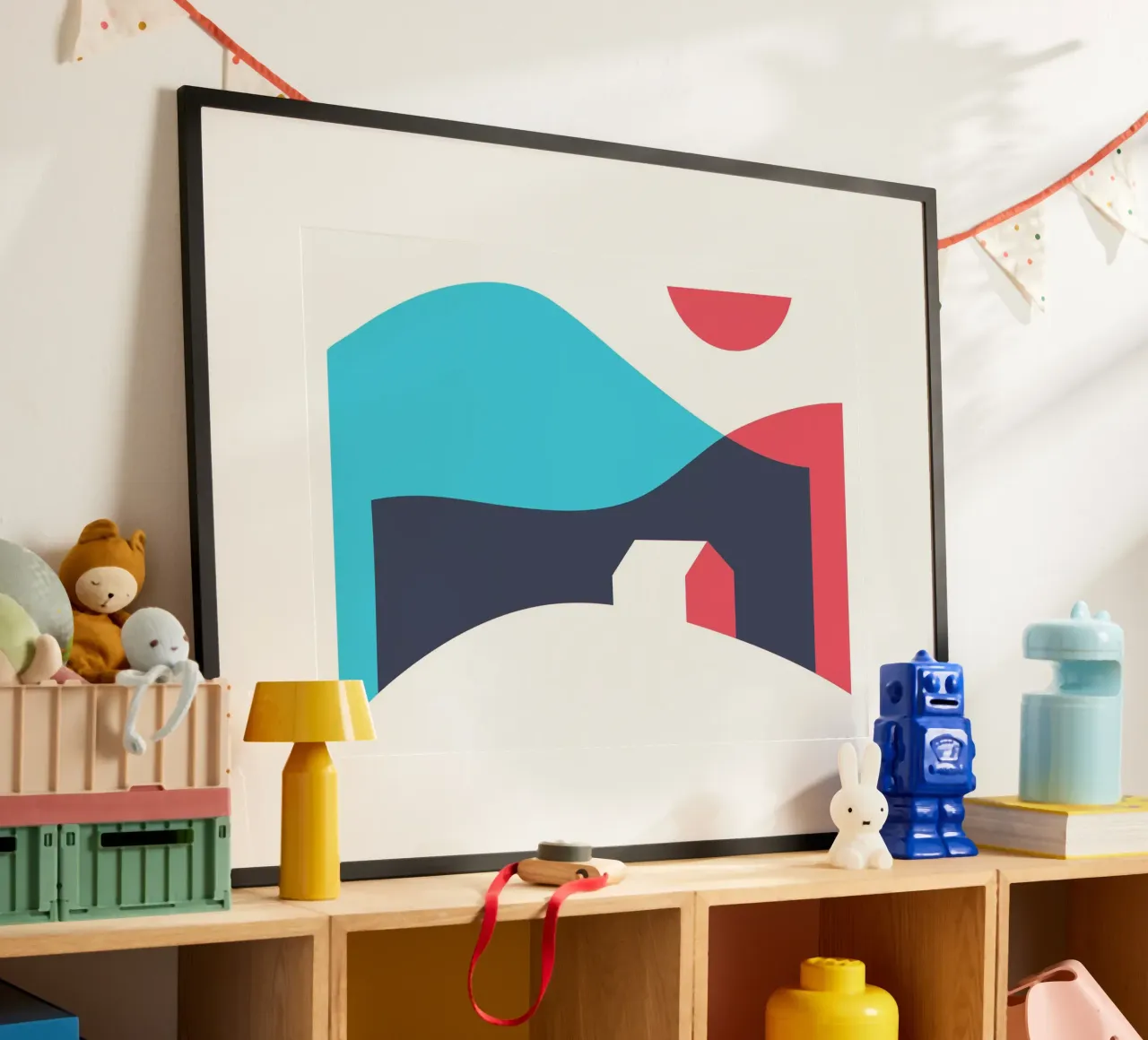 Casa poster con telaio in plastica da Kim Hubball Studio