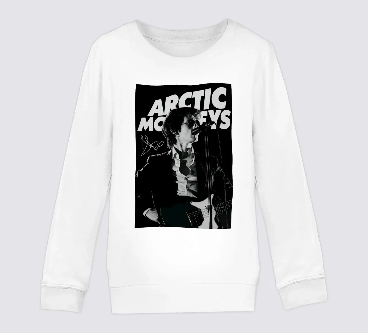Vocalist Arctic Monkeys Black And White Alex Turner felpa bambino da GleYYY