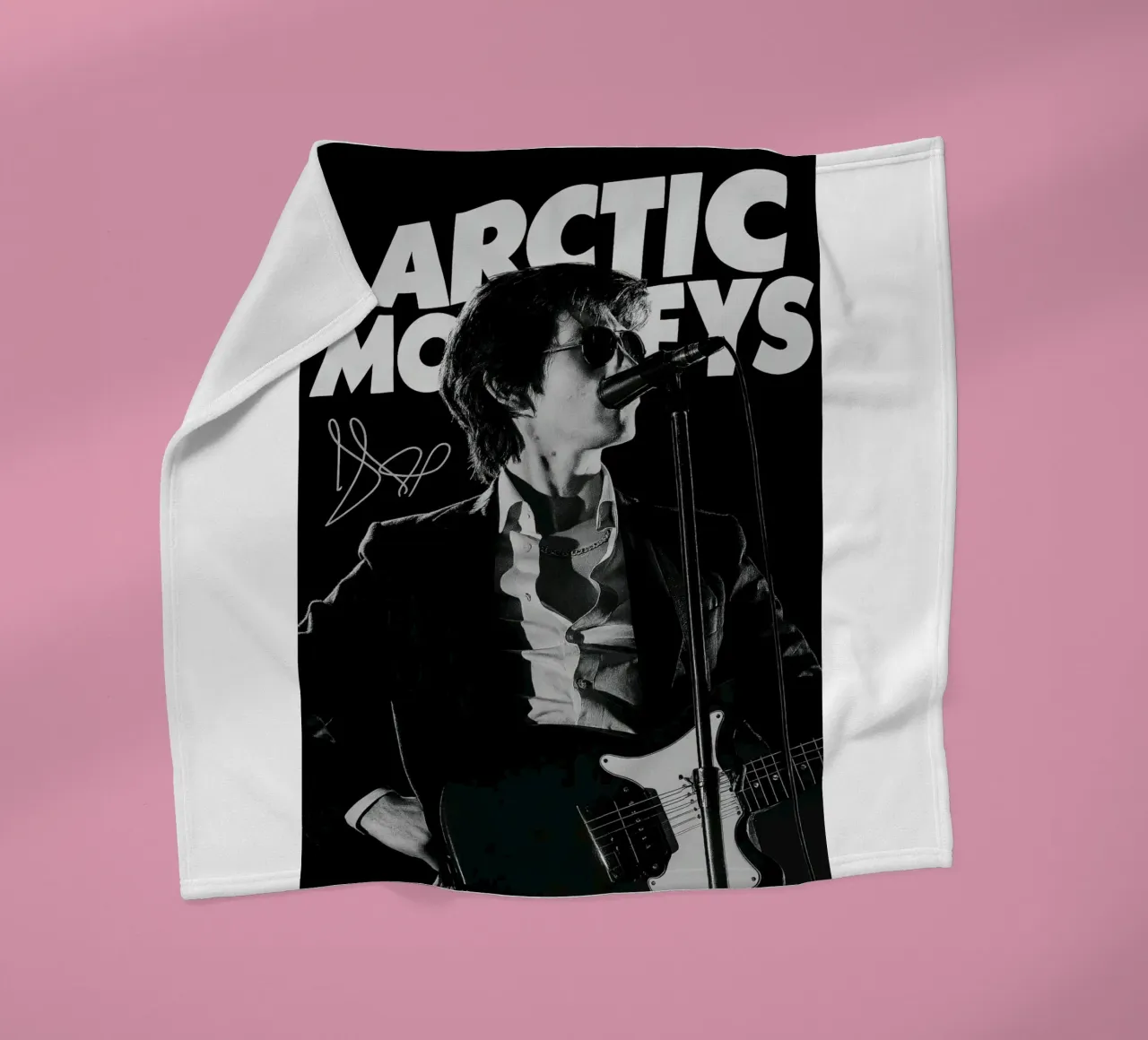 Vocalist Arctic Monkeys Black And White Alex Turner coperta in pile da GleYYY