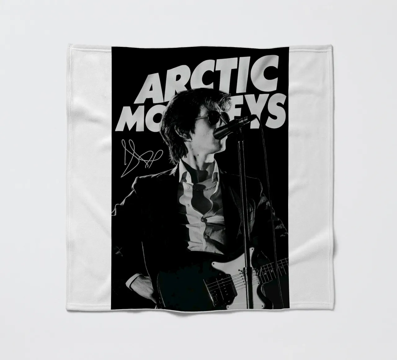 Vocalist Arctic Monkeys Black And White Alex Turner coperta in pile da GleYYY