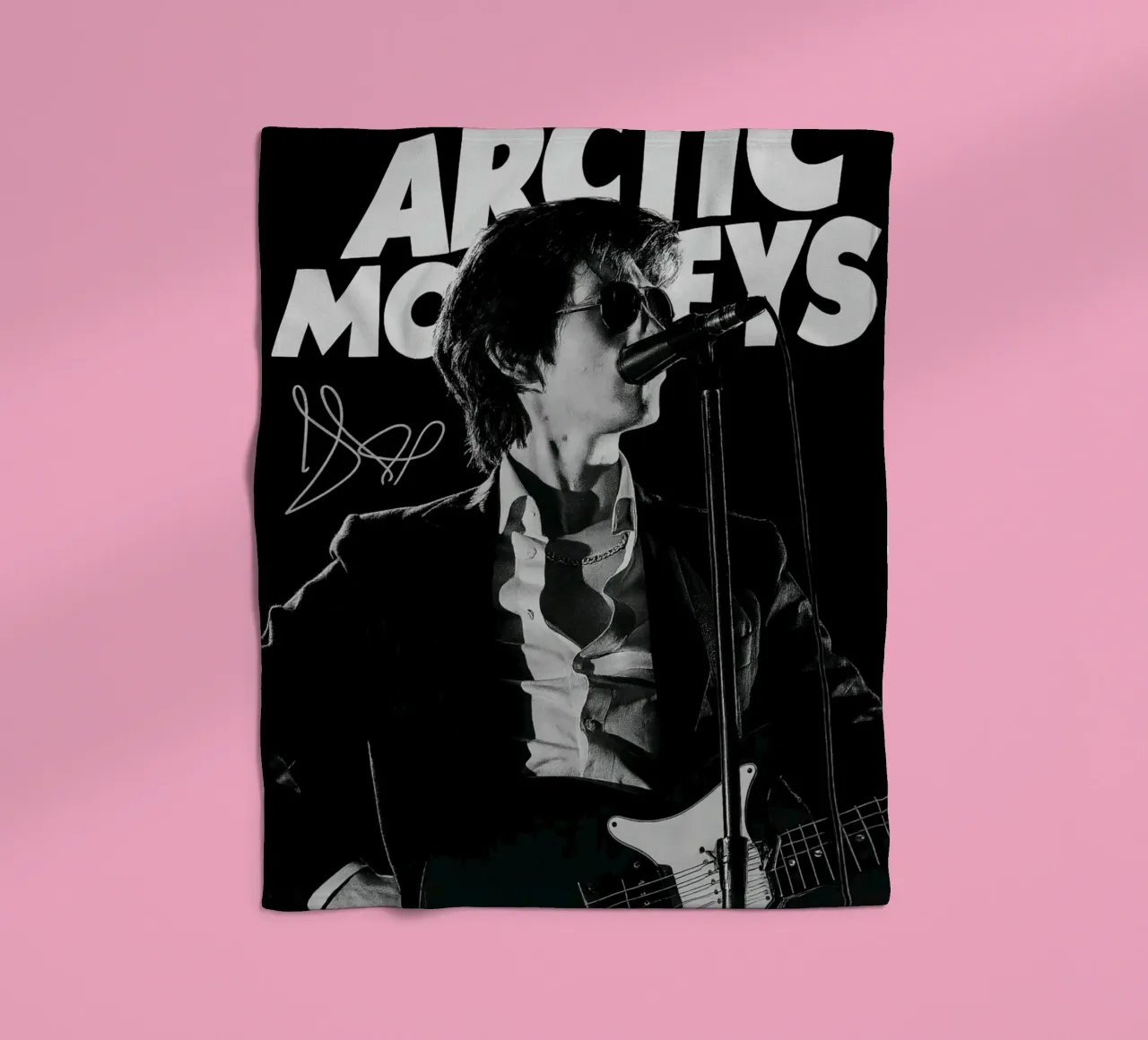 Vocalist Arctic Monkeys Black And White Alex Turner coperta in pile da GleYYY