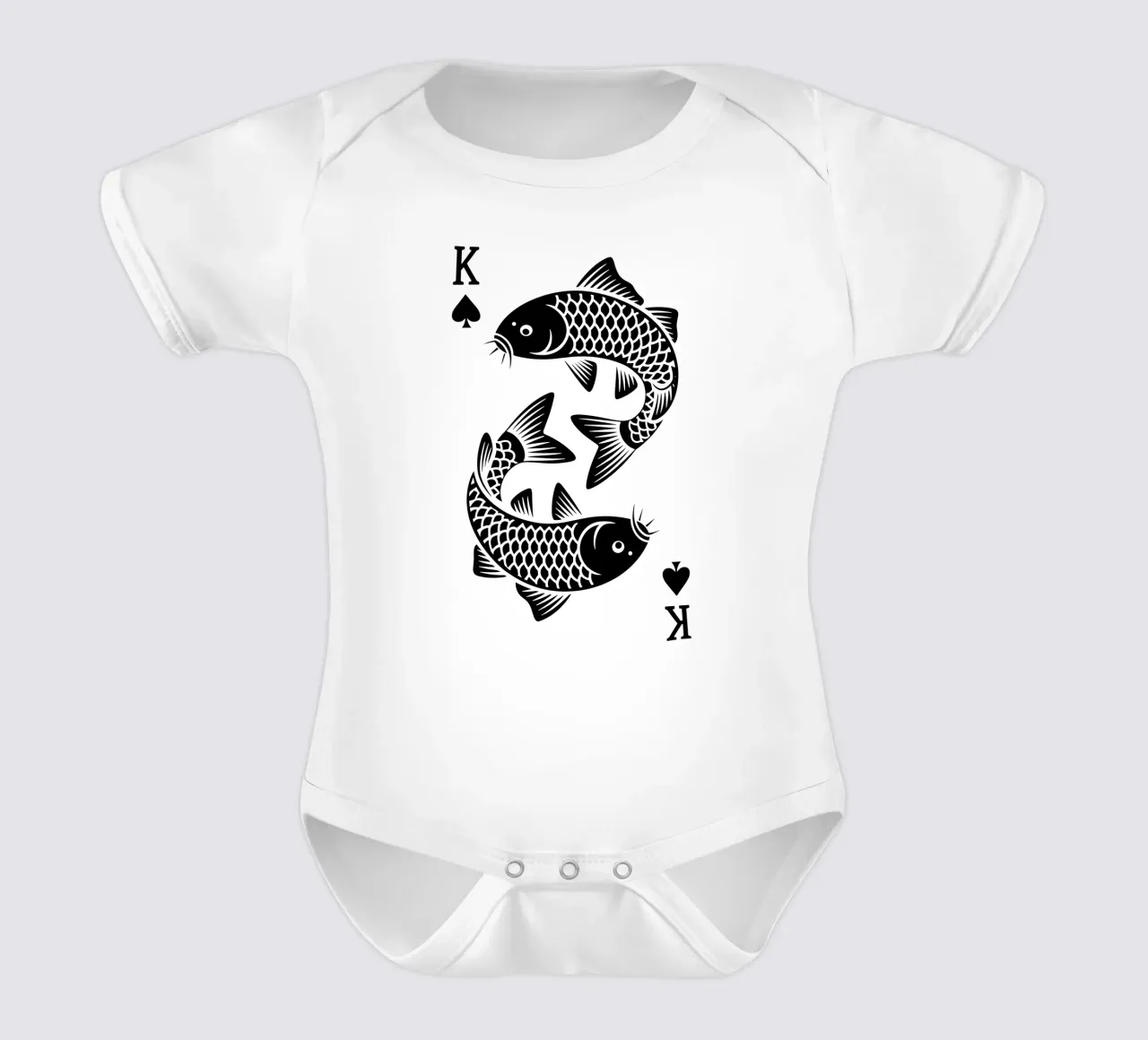 King of Carps - Carpe Royale et Style Minimaliste body de bebé de Plain Thoughts