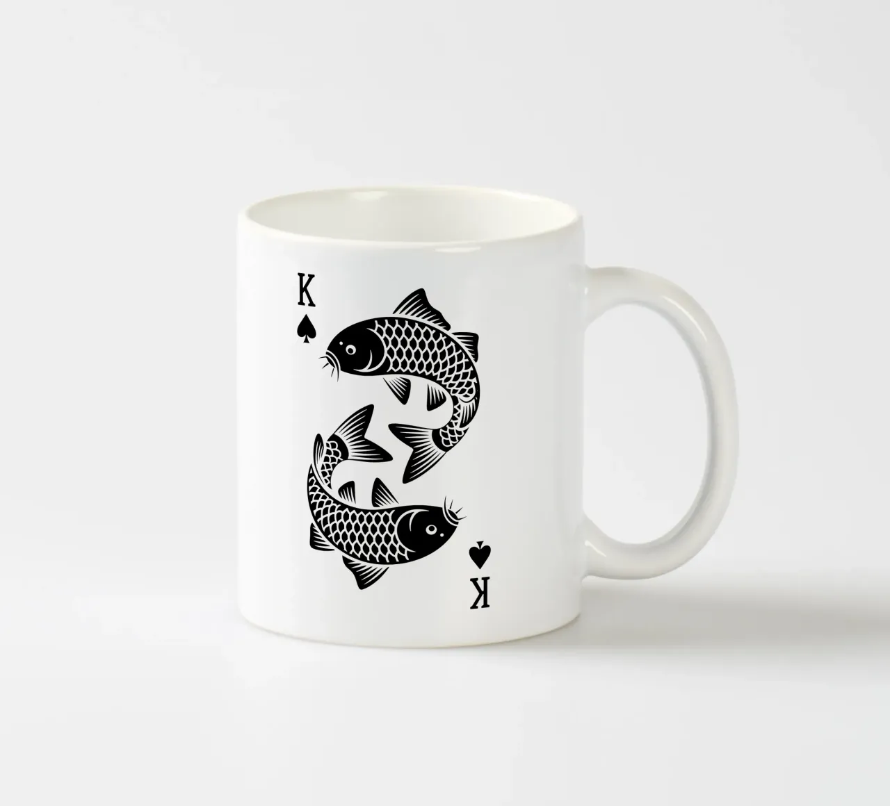 Re delle carpe - Carpe Royale e stile minimalista tazza in ceramica da Plain Thoughts