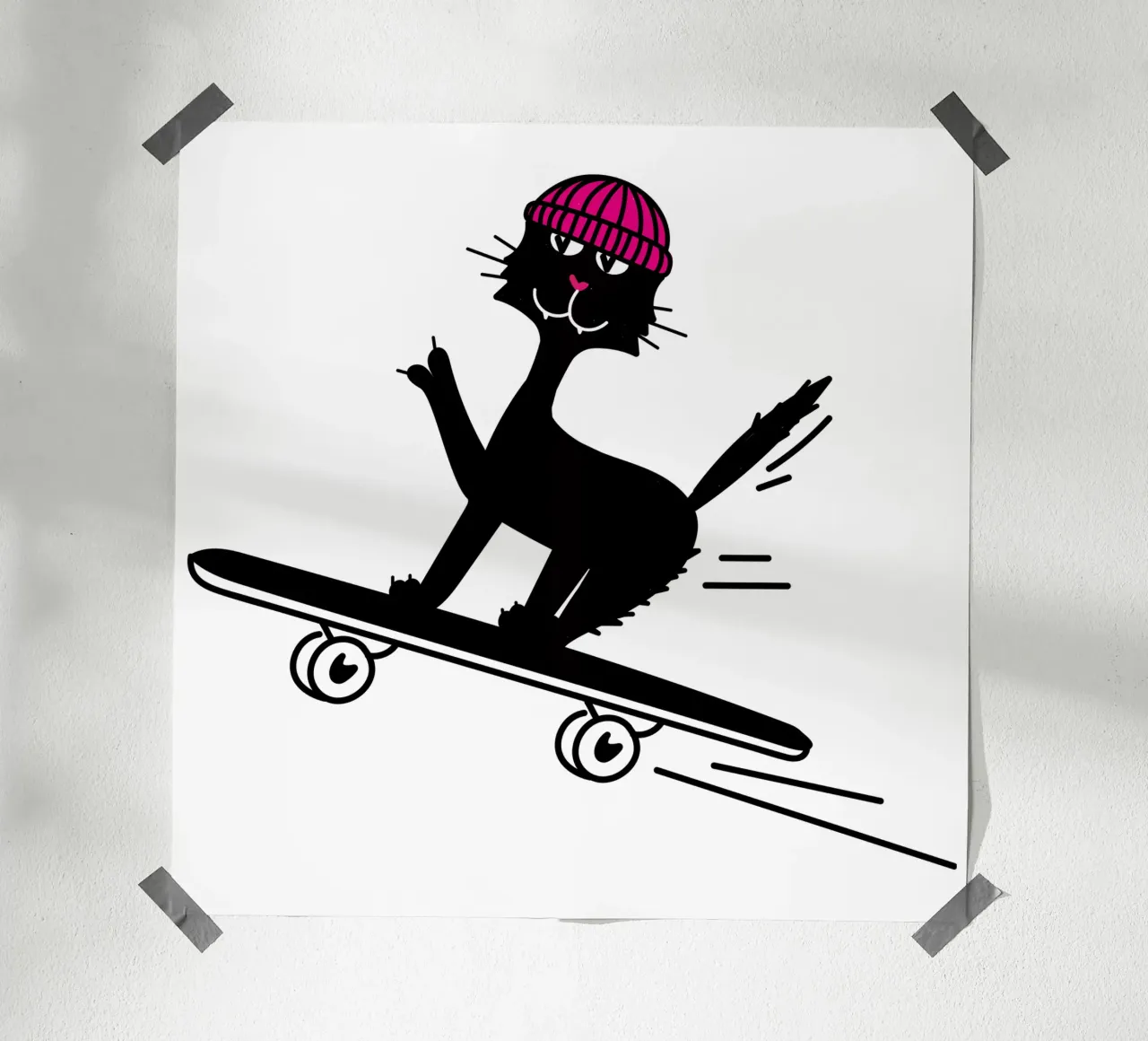 SKATE poster con telaio in alluminio da MYANA