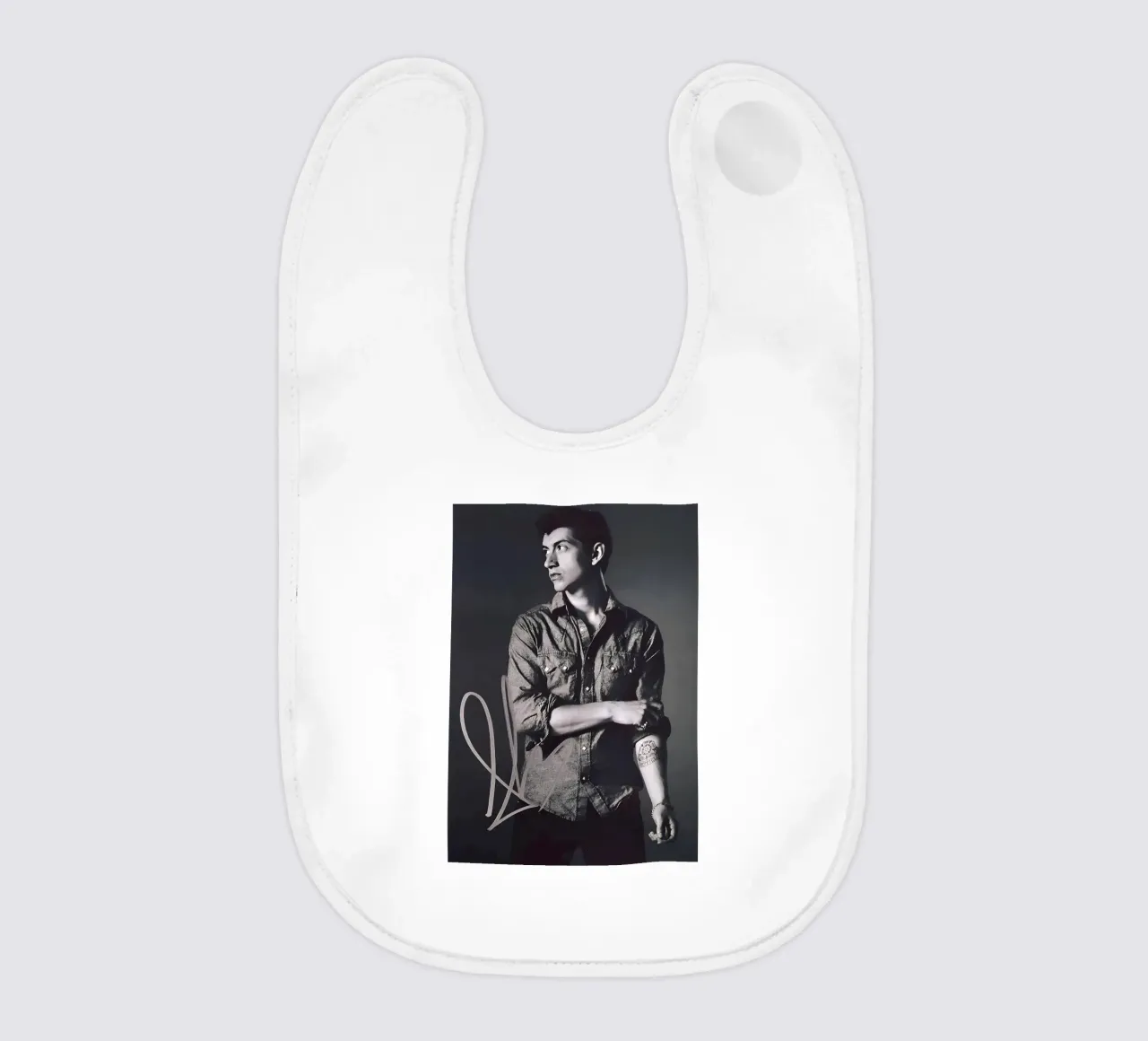 Alex Turner Style Black And White Arctic Monkeys Vocalist bavaglino da GleYYY