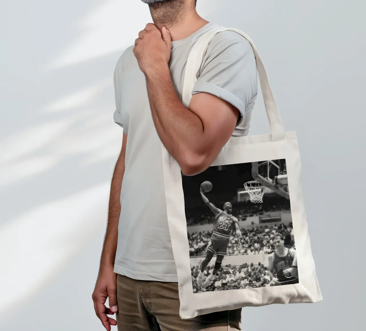 Michael Jordan che fa il dungeon borsa in juta da blacsteel