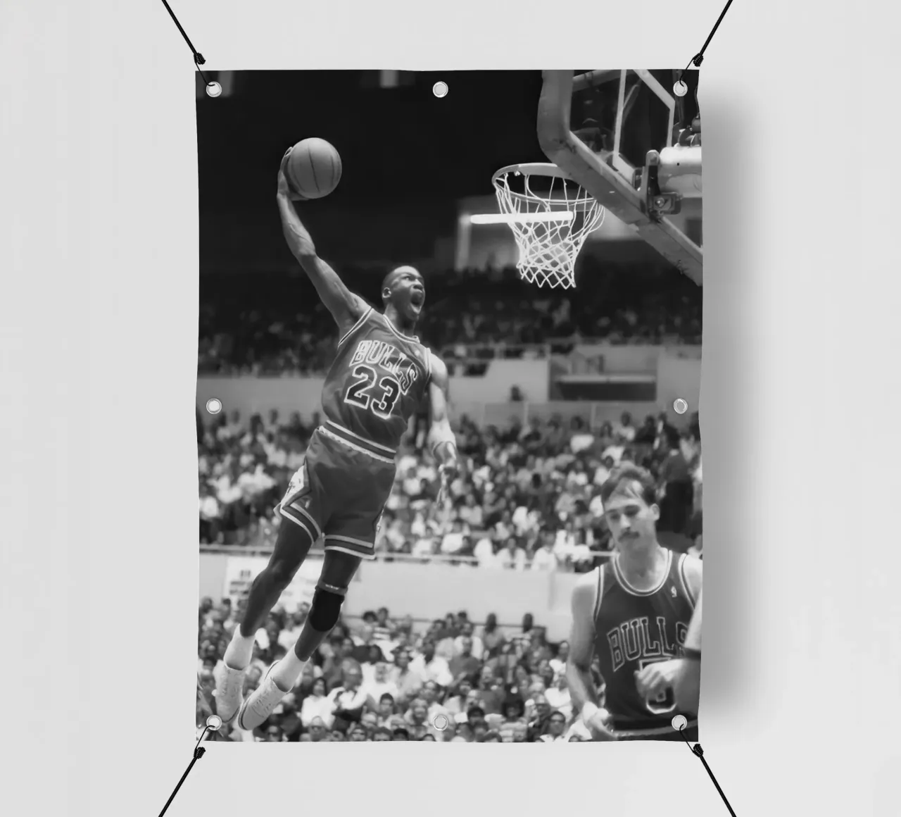 Michael Jordan che fa il dungeon telo in pvc da blacsteel