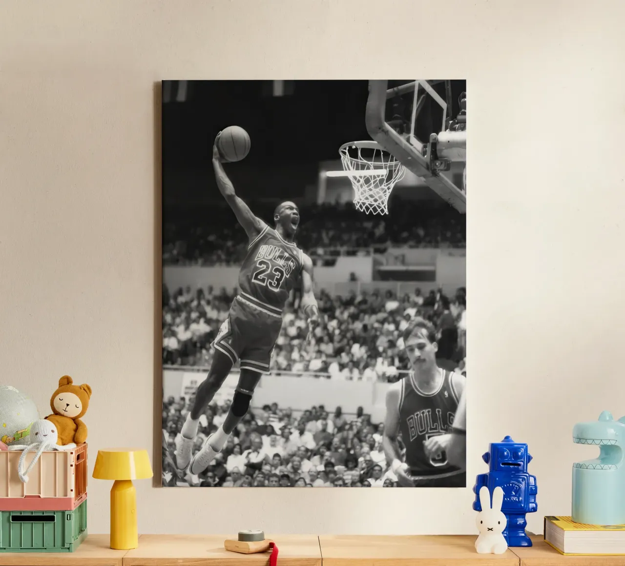 Michael Jordan che fa il dungeon tela da blacsteel