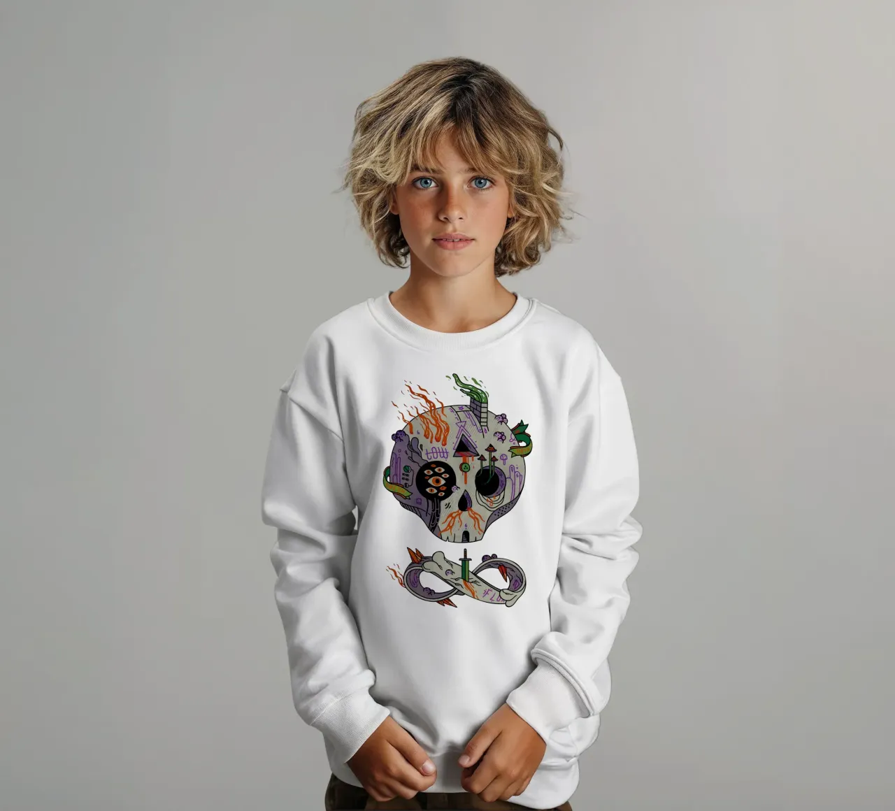 Skulls are Cool felpa bambino da againstbound