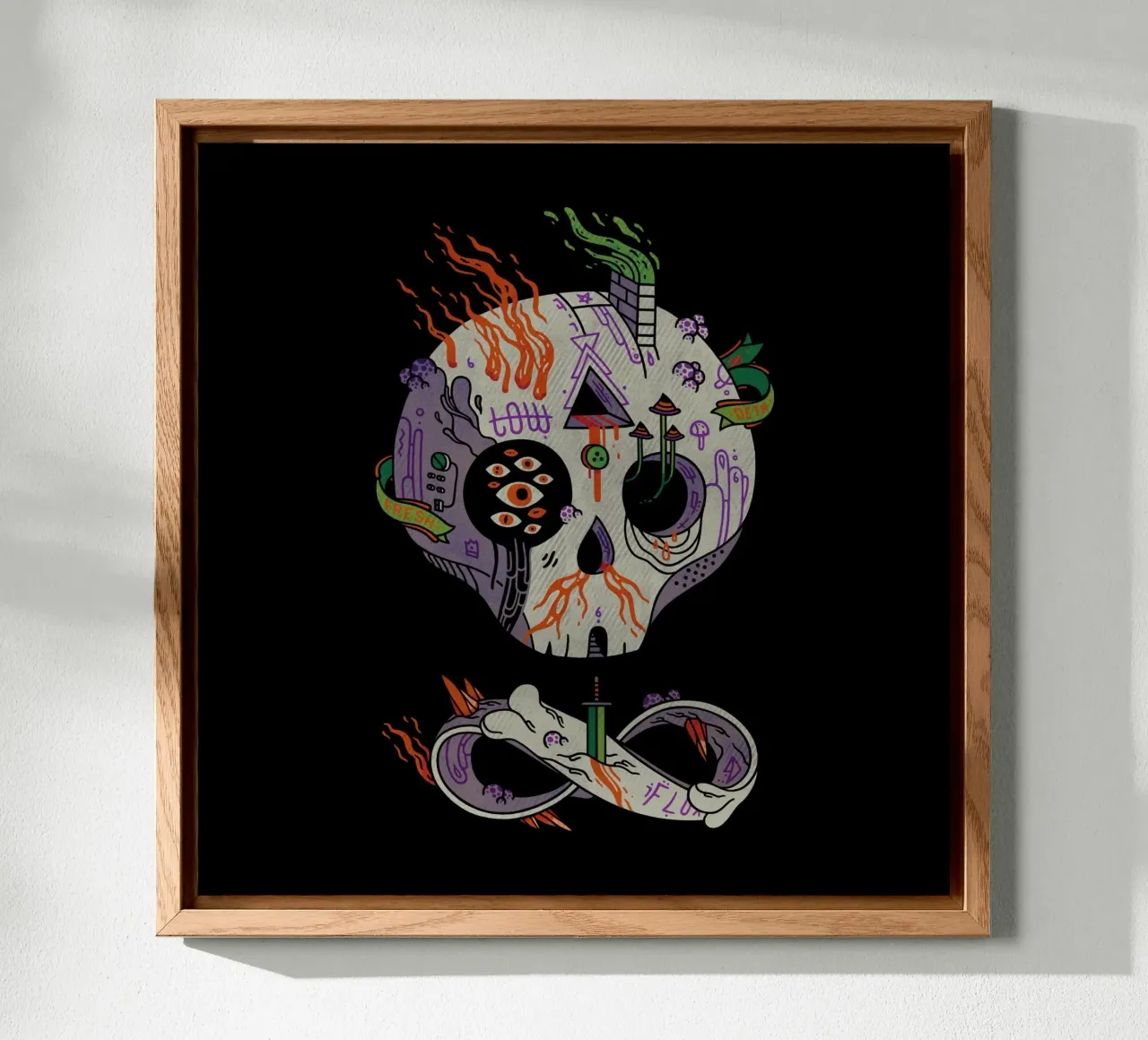 Skulls are Cool alluminio dibond da againstbound