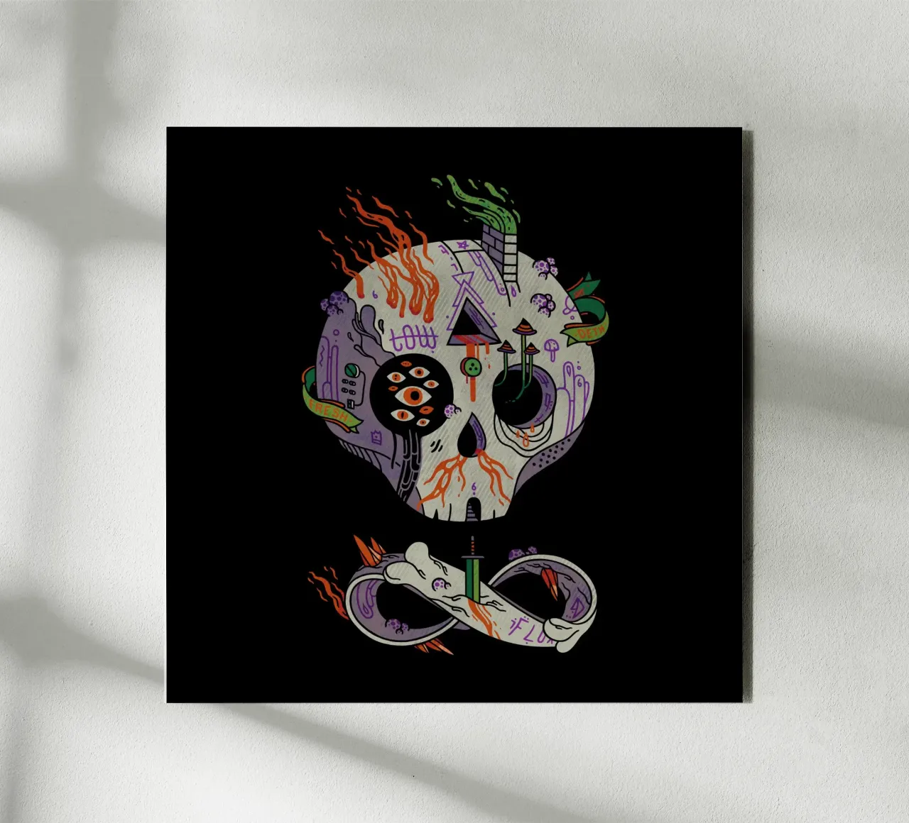 Skulls are Cool alluminio dibond da againstbound