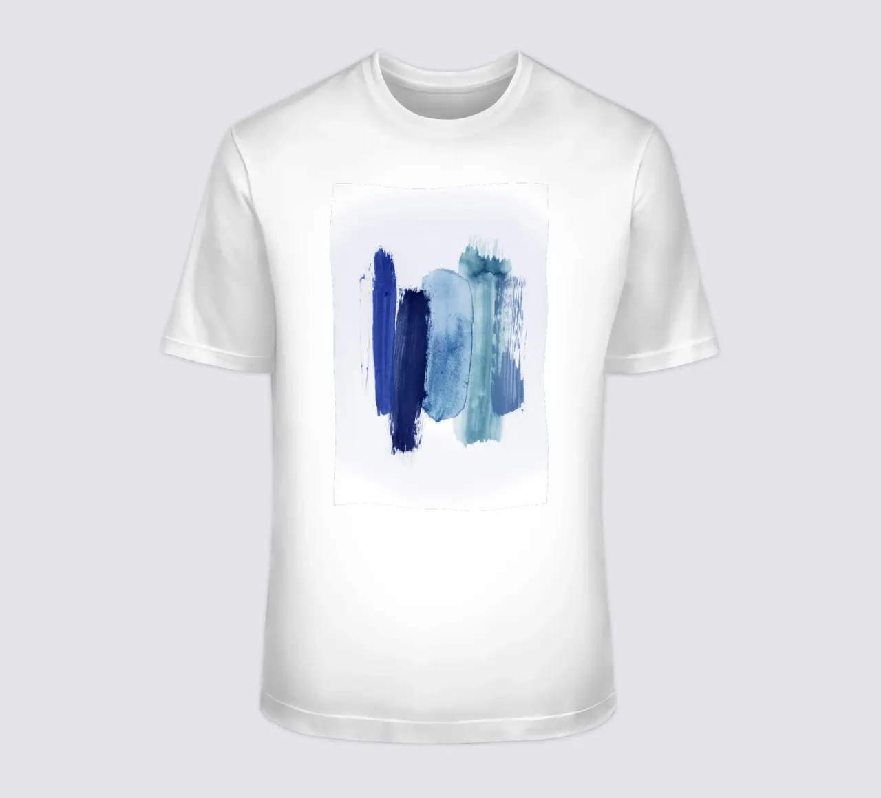 abstract aquarelle - blue shades of the OCEAN t-shirt by Studio Nahili