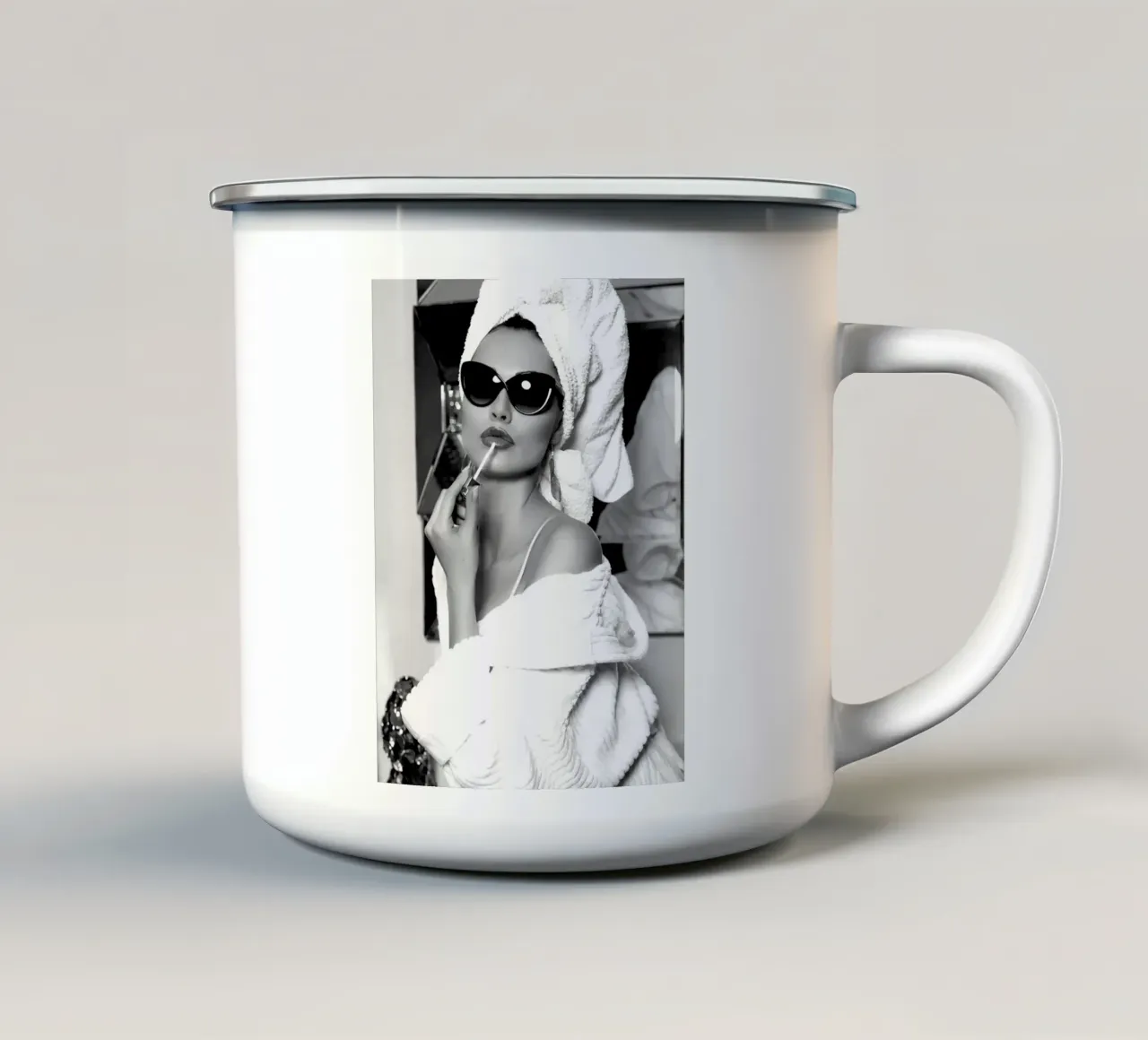 Vintage Portrai Marilyn Monroe Rossetto tazza in smalto da valentinomartinst