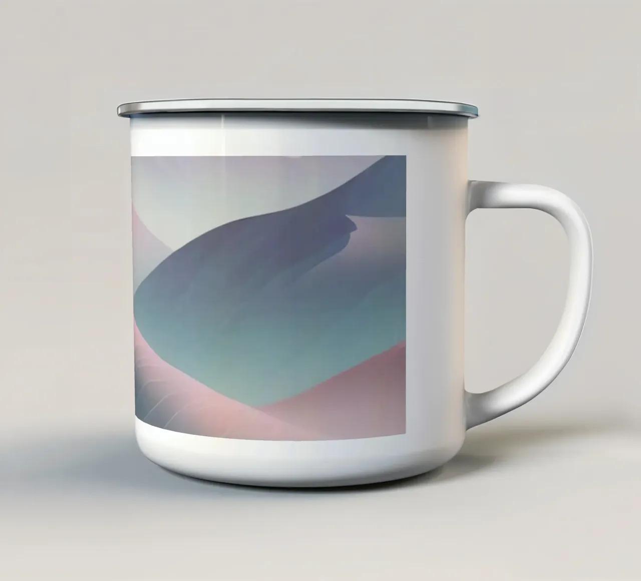 Dune del deserto pastello tazza in smalto da DesignDoodle