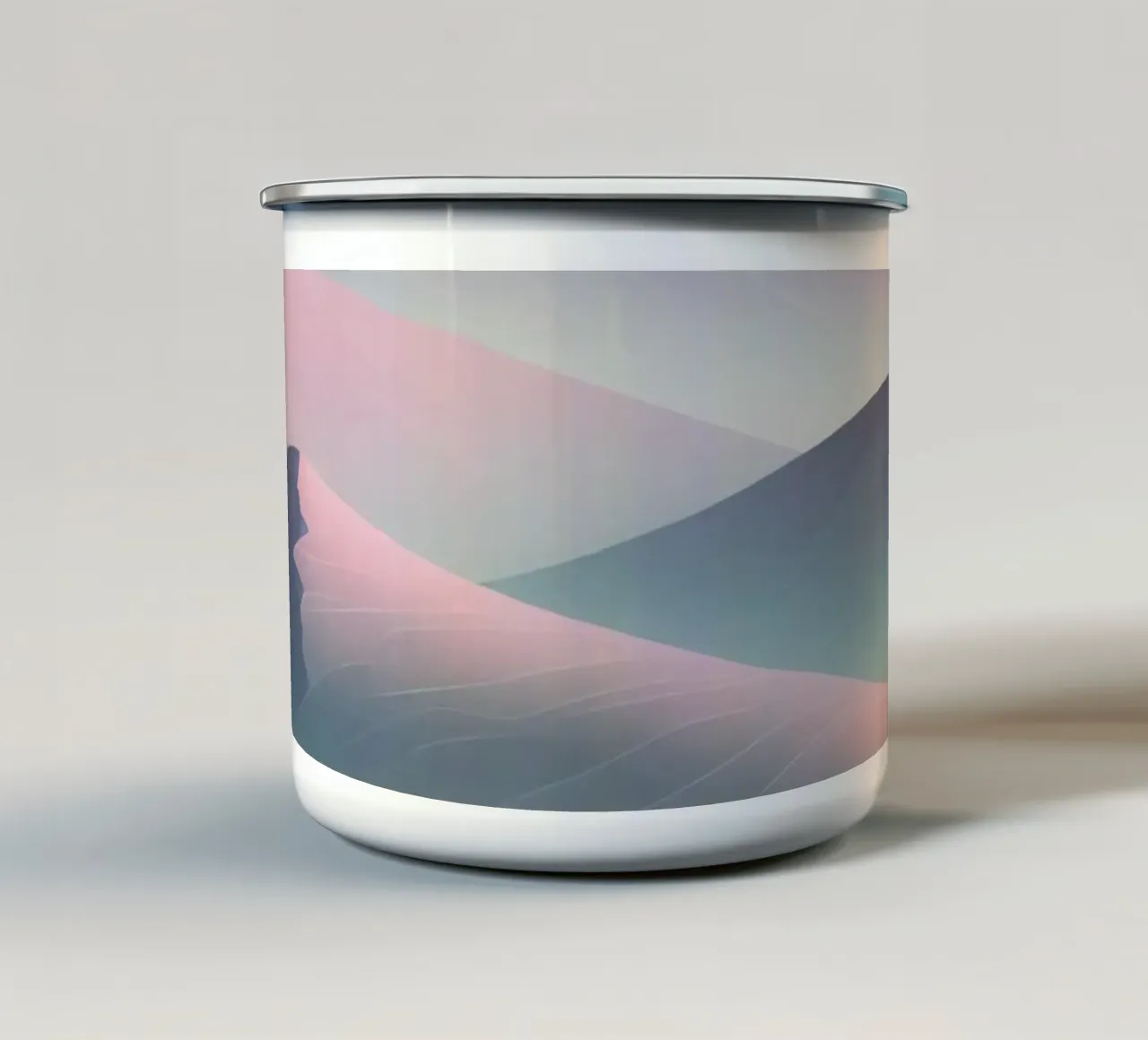 Dune del deserto pastello tazza in smalto da DesignDoodle