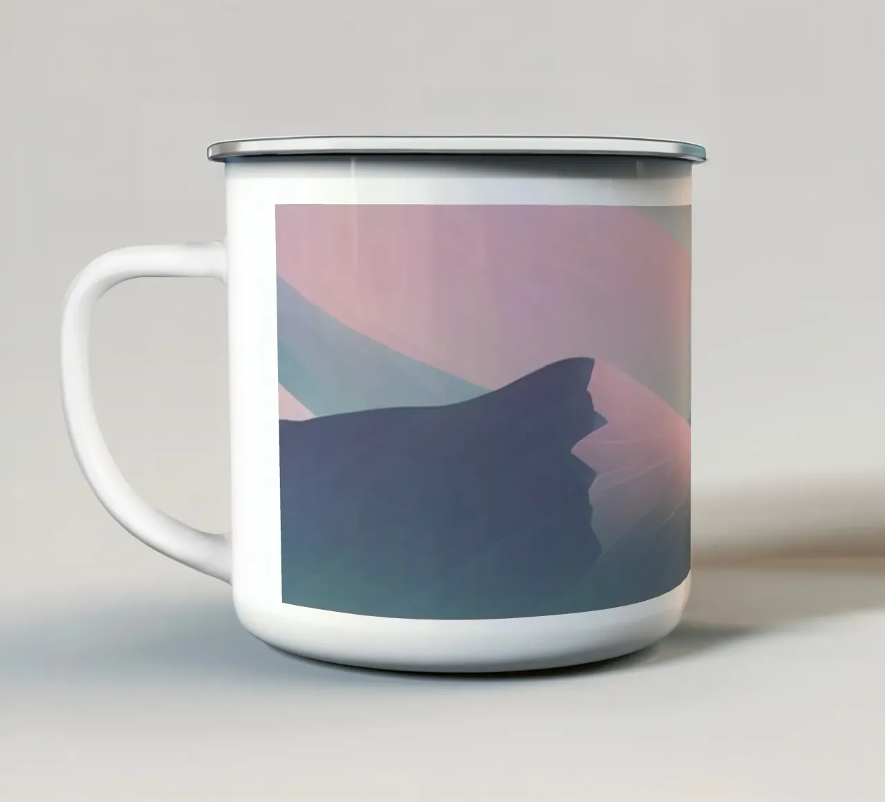 Dune del deserto pastello tazza in smalto da DesignDoodle