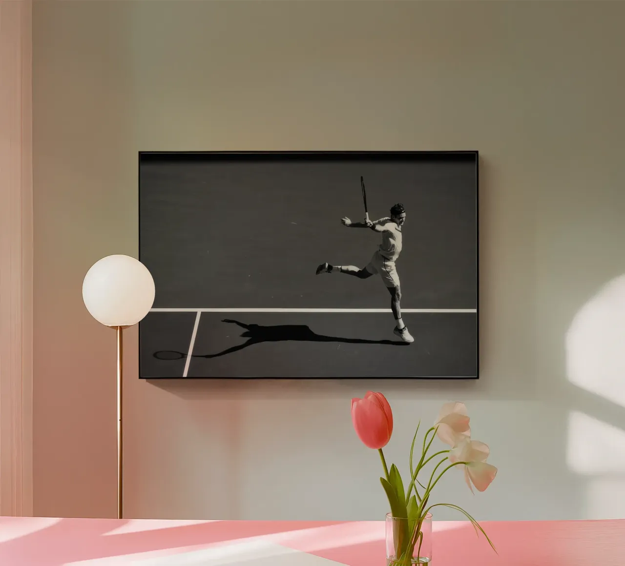 Roger Federer - Il ballerino II plexiglass da blacsteel