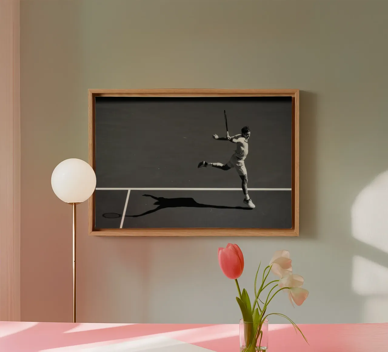 Roger Federer - De danser II canvas van blacsteel