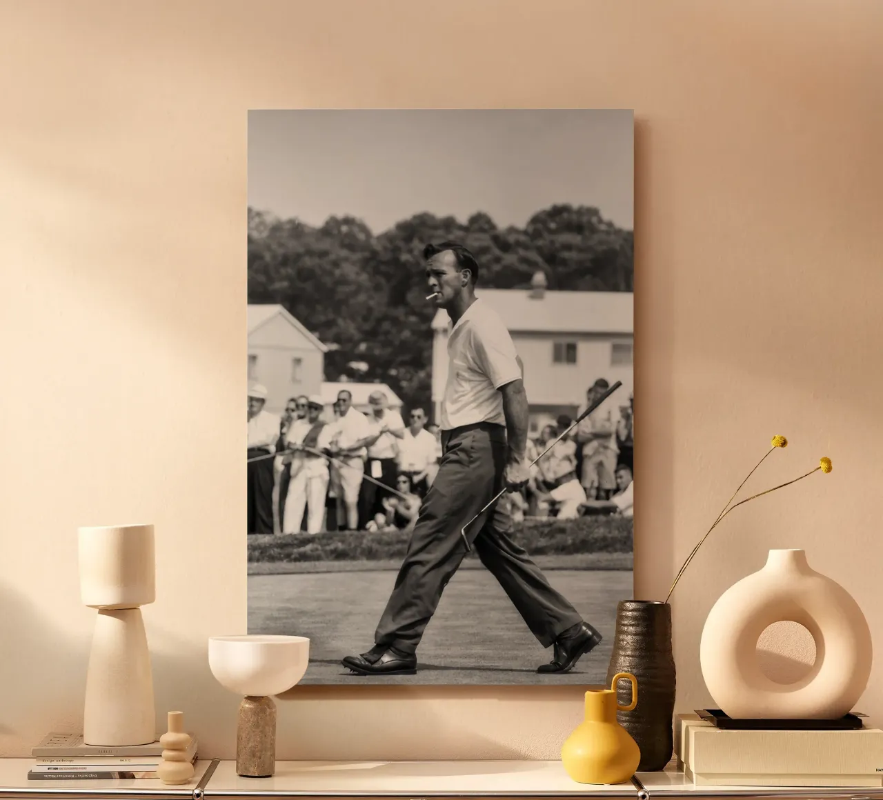 Arnold Palmer sul campo alluminio dibond da blacsteel