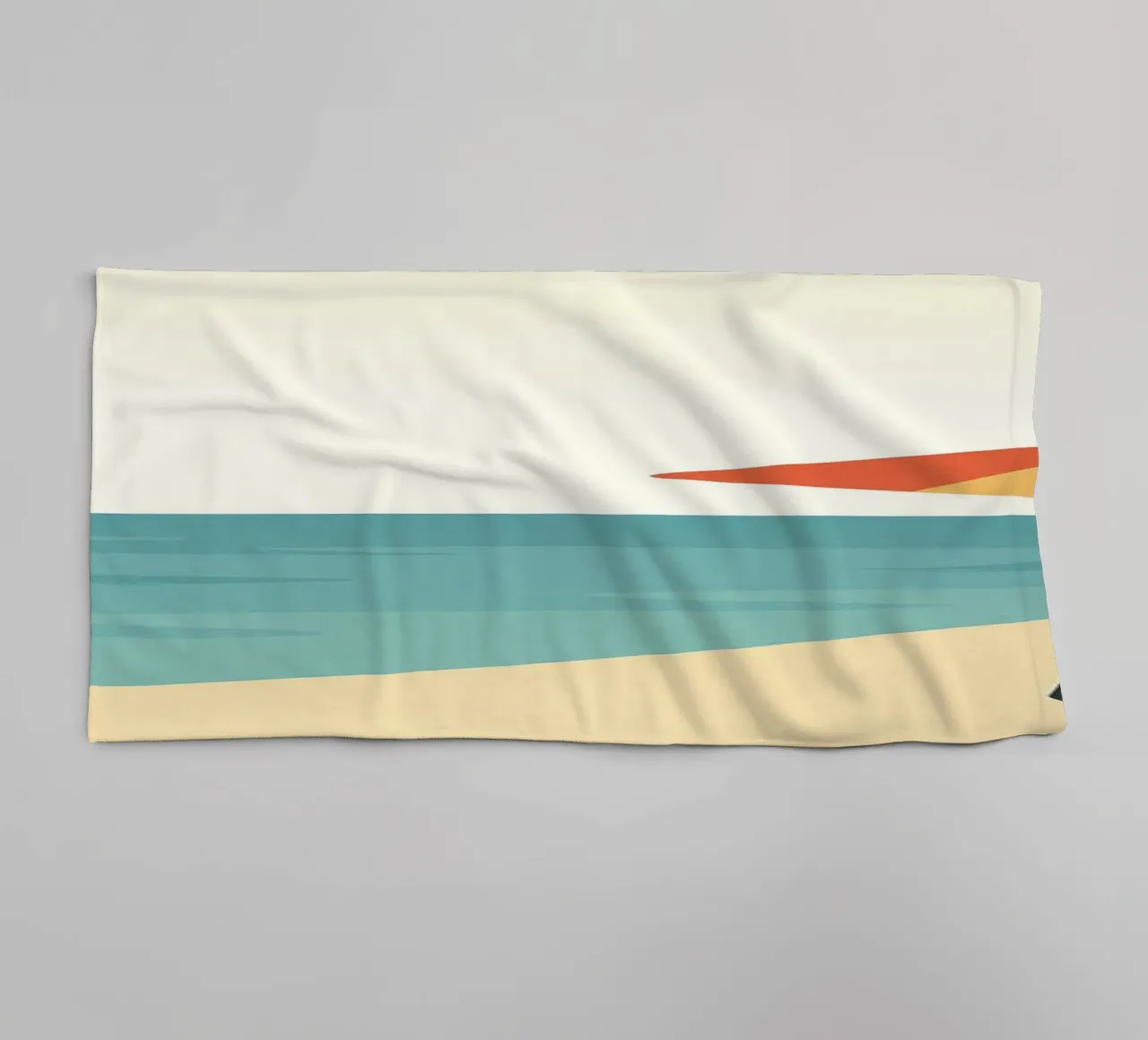 Poster vintage sulla spiaggia - Poster retrò sul sole e sul mare asciugamano da bagno da JETLAG | affiches voyage