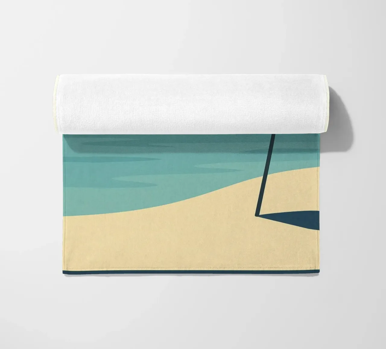 Poster vintage sulla spiaggia - Poster retrò sul sole e sul mare telo mare da JETLAG | affiches voyage