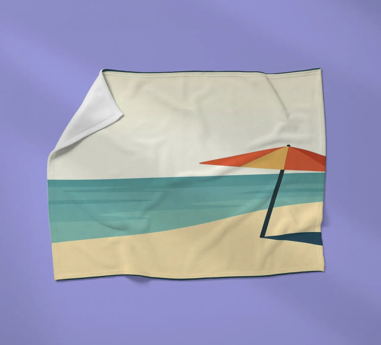 Poster vintage sulla spiaggia - Poster retrò sul sole e sul mare coperta in pile da JETLAG | affiches voyage