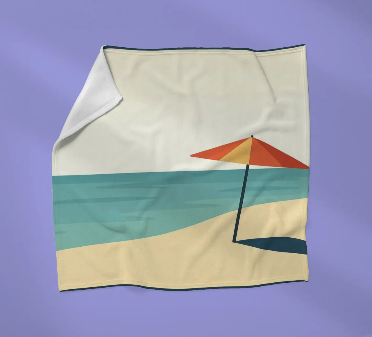 Poster vintage sulla spiaggia - Poster retrò sul sole e sul mare coperta in pile da JETLAG | affiches voyage