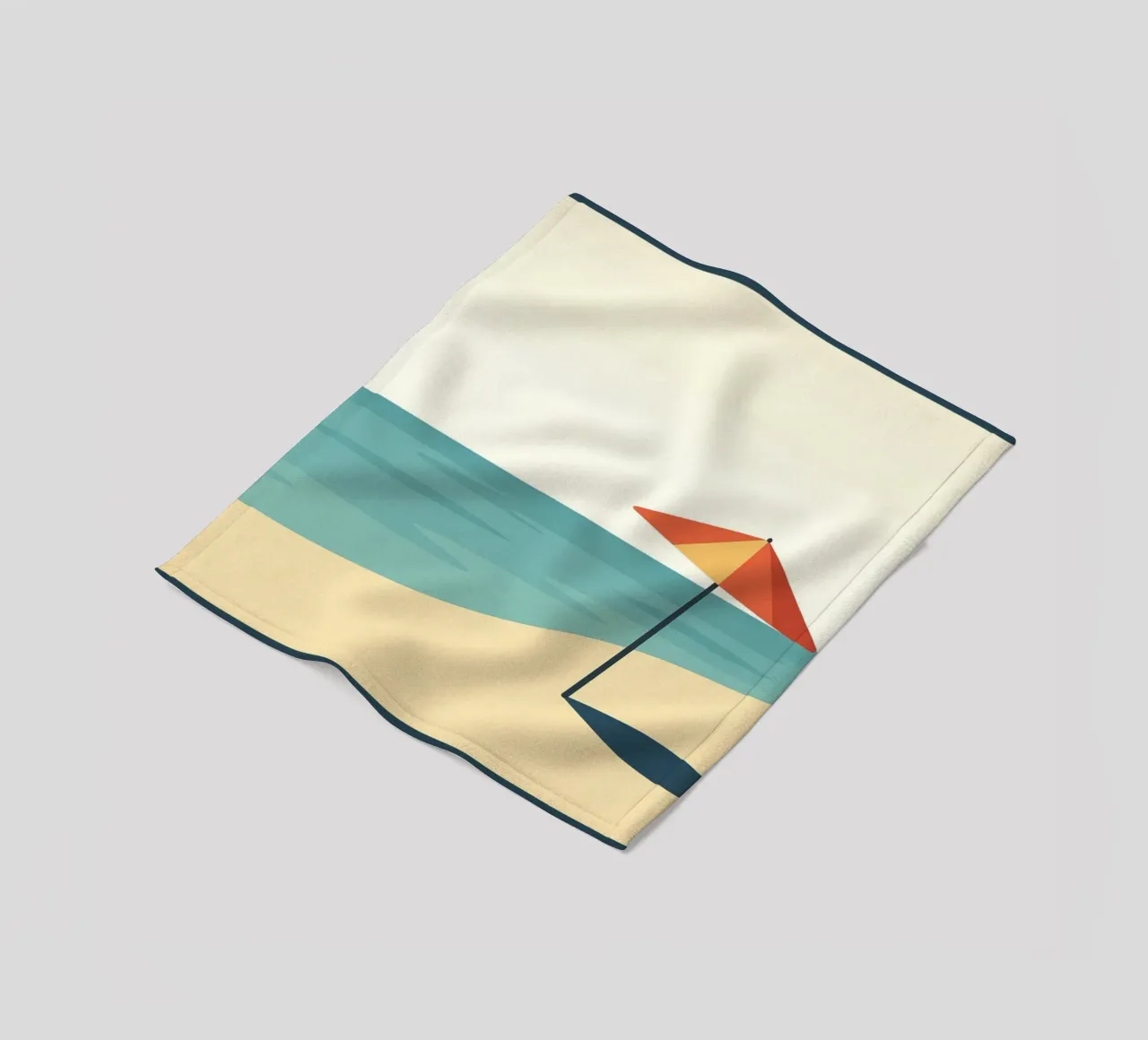 Poster vintage sulla spiaggia - Poster retrò sul sole e sul mare coperta in pile da JETLAG | affiches voyage