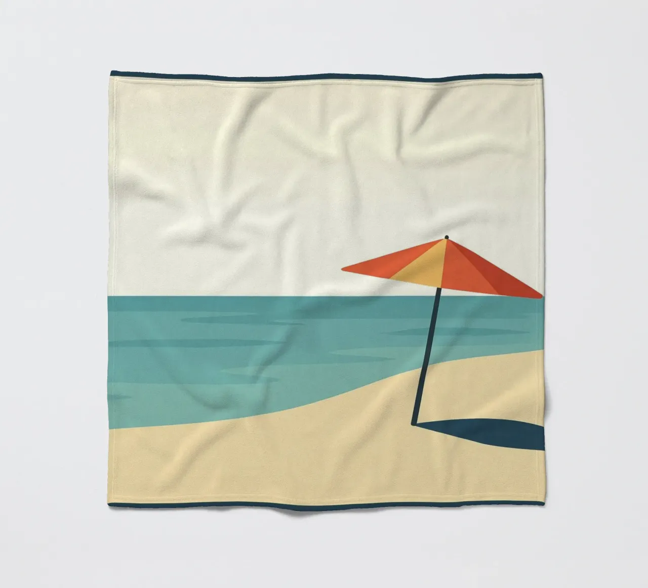 Poster vintage sulla spiaggia - Poster retrò sul sole e sul mare coperta in pile da JETLAG | affiches voyage