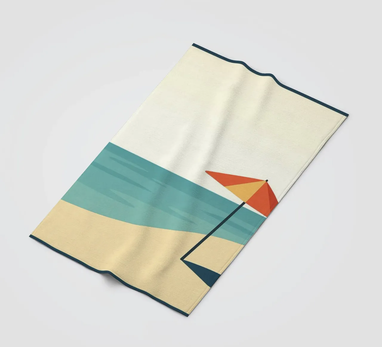 Poster vintage sulla spiaggia - Poster retrò sul sole e sul mare coperta in pile da JETLAG | affiches voyage