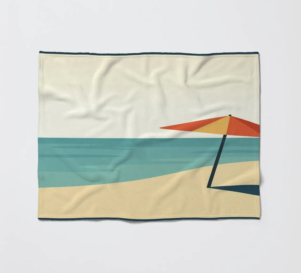 Poster vintage sulla spiaggia - Poster retrò sul sole e sul mare coperta in pile da JETLAG | affiches voyage