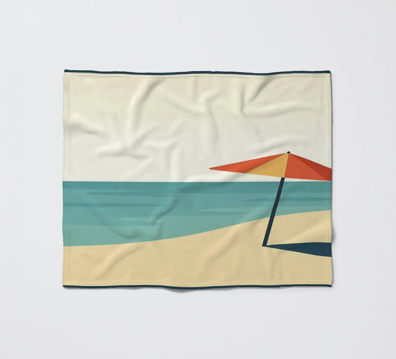 Poster vintage sulla spiaggia - Poster retrò sul sole e sul mare coperta in pile da JETLAG | affiches voyage