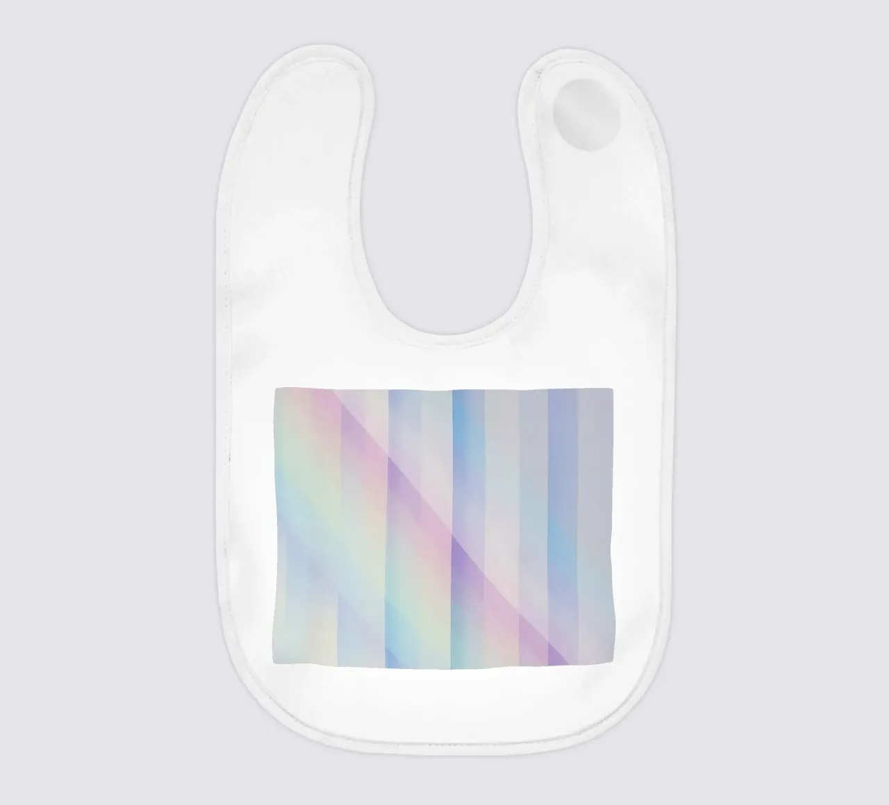 Sovrapposizione di righe pastello bavaglino da DesignDoodle