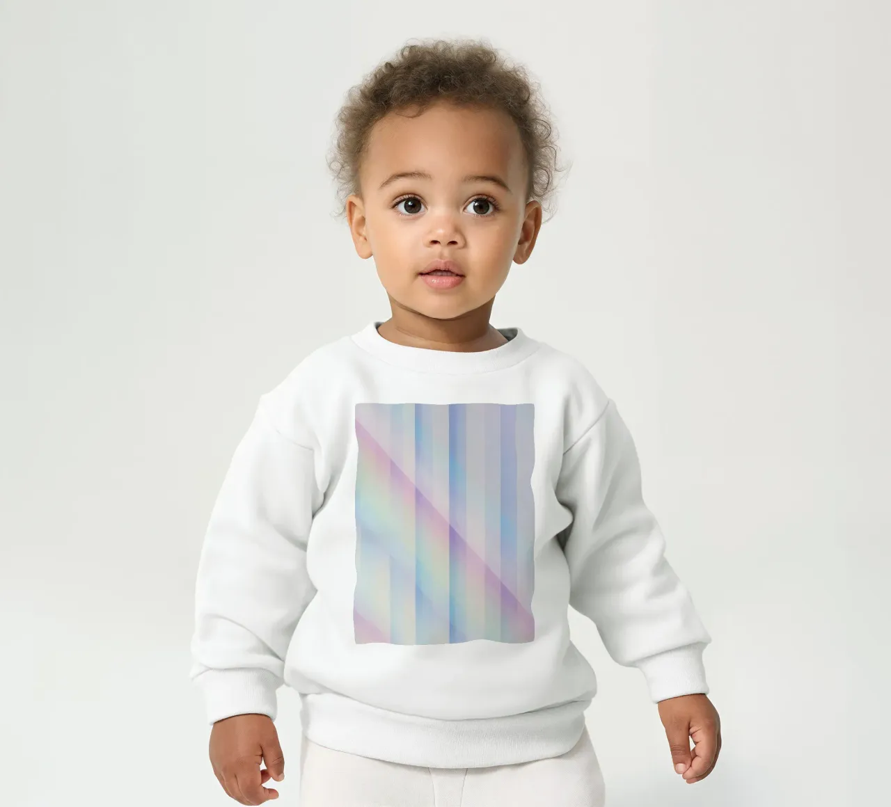 Sovrapposizione di righe pastello felpa neonato da DesignDoodle