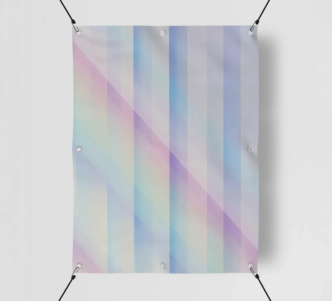 Sovrapposizione di righe pastello telo in pvc da DesignDoodle