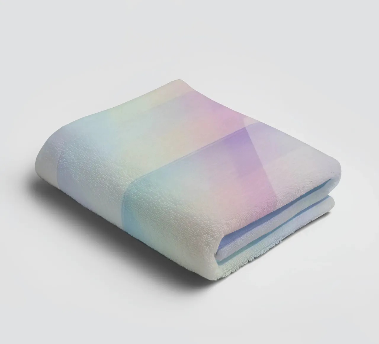Sovrapposizione di righe pastello asciugamano da bagno da DesignDoodle