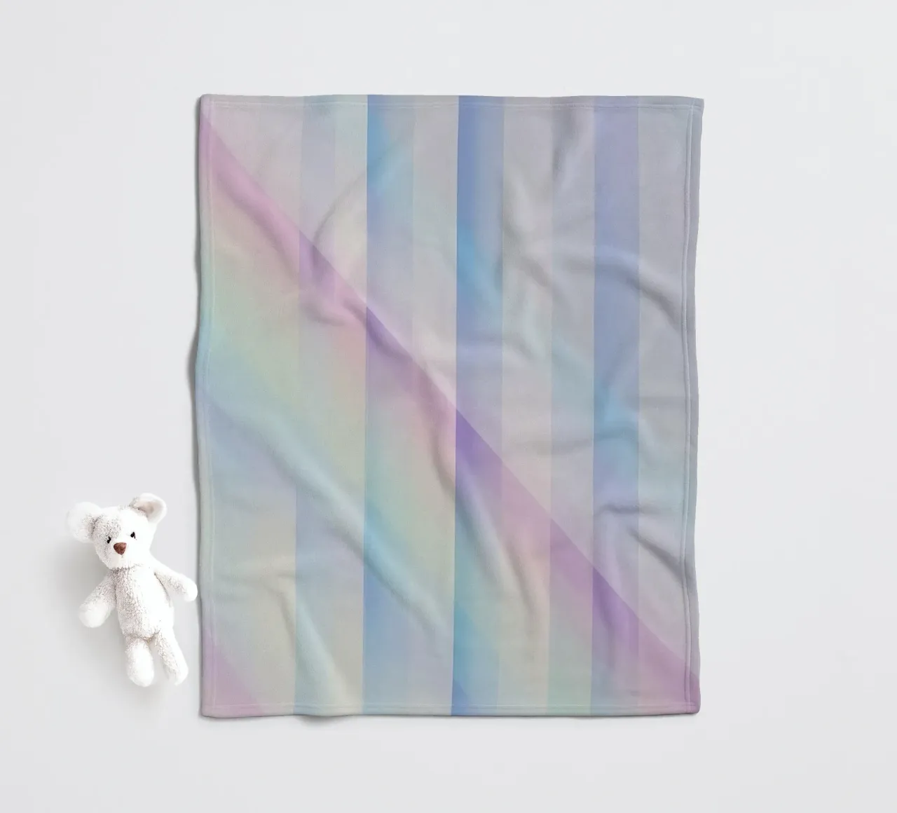 Sovrapposizione di righe pastello coperta in pile da DesignDoodle