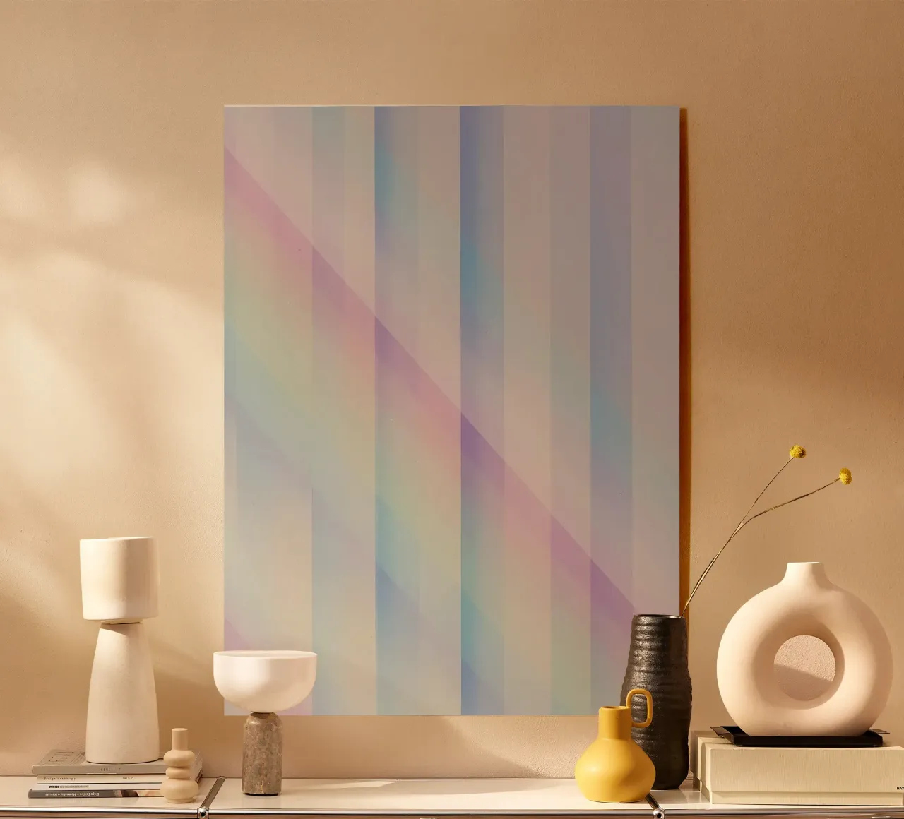Sovrapposizione di righe pastello plexiglass da DesignDoodle