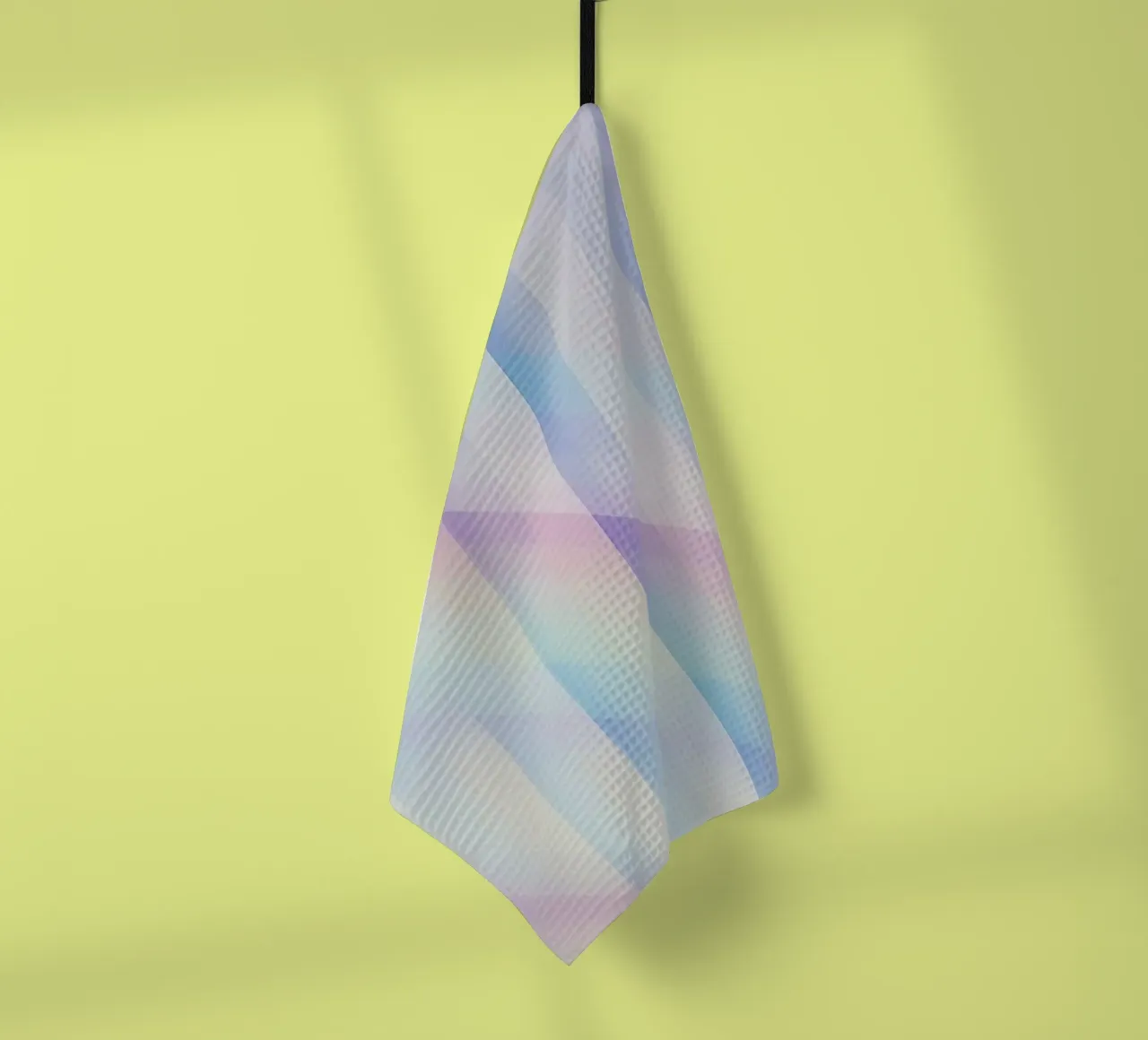 Sovrapposizione di righe pastello canovaccio da cucina da DesignDoodle