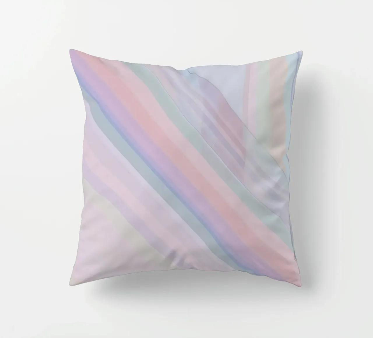 Strisce pastello arcobaleno cuscino da DesignDoodle