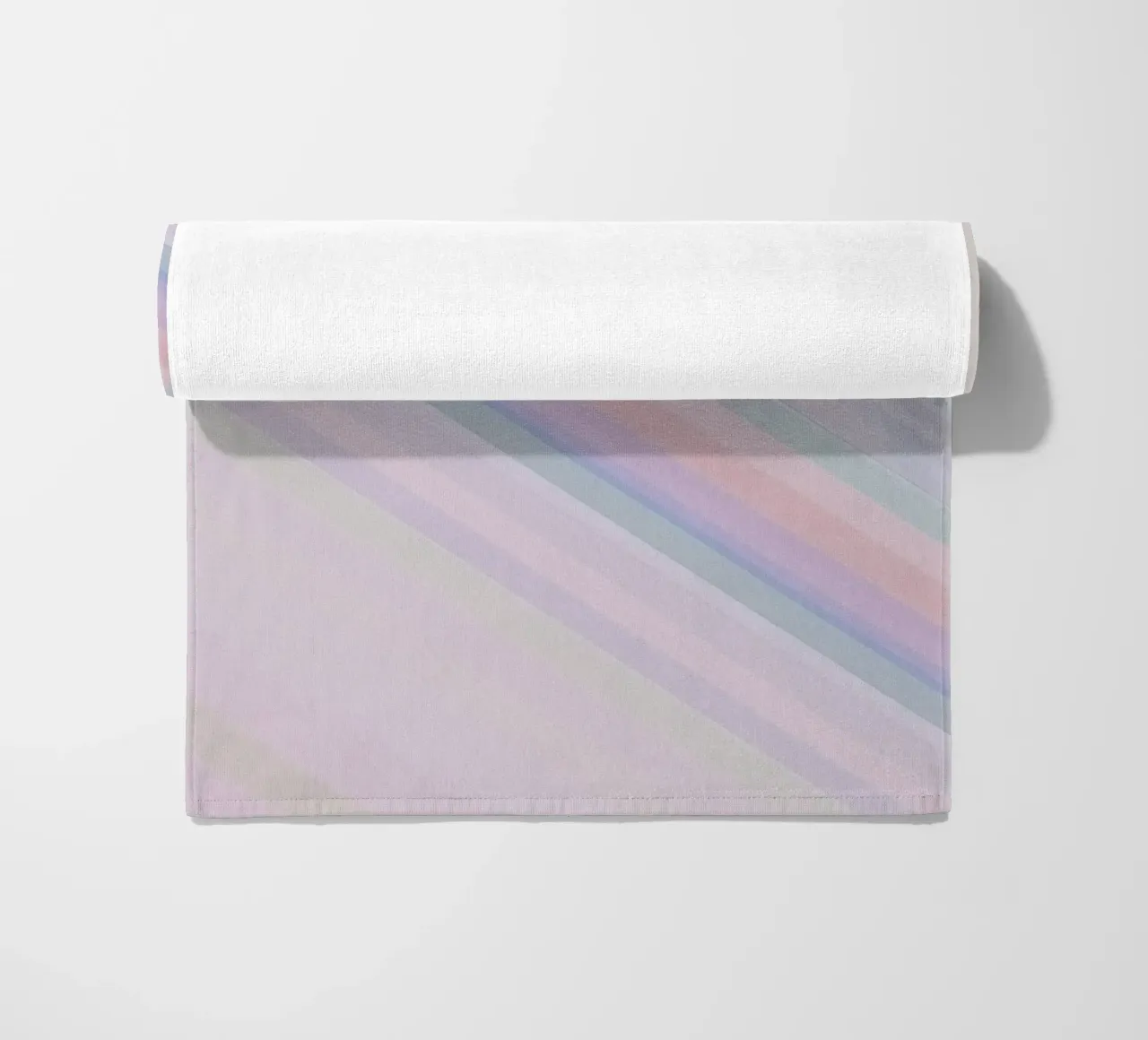 Strisce pastello arcobaleno telo mare da DesignDoodle