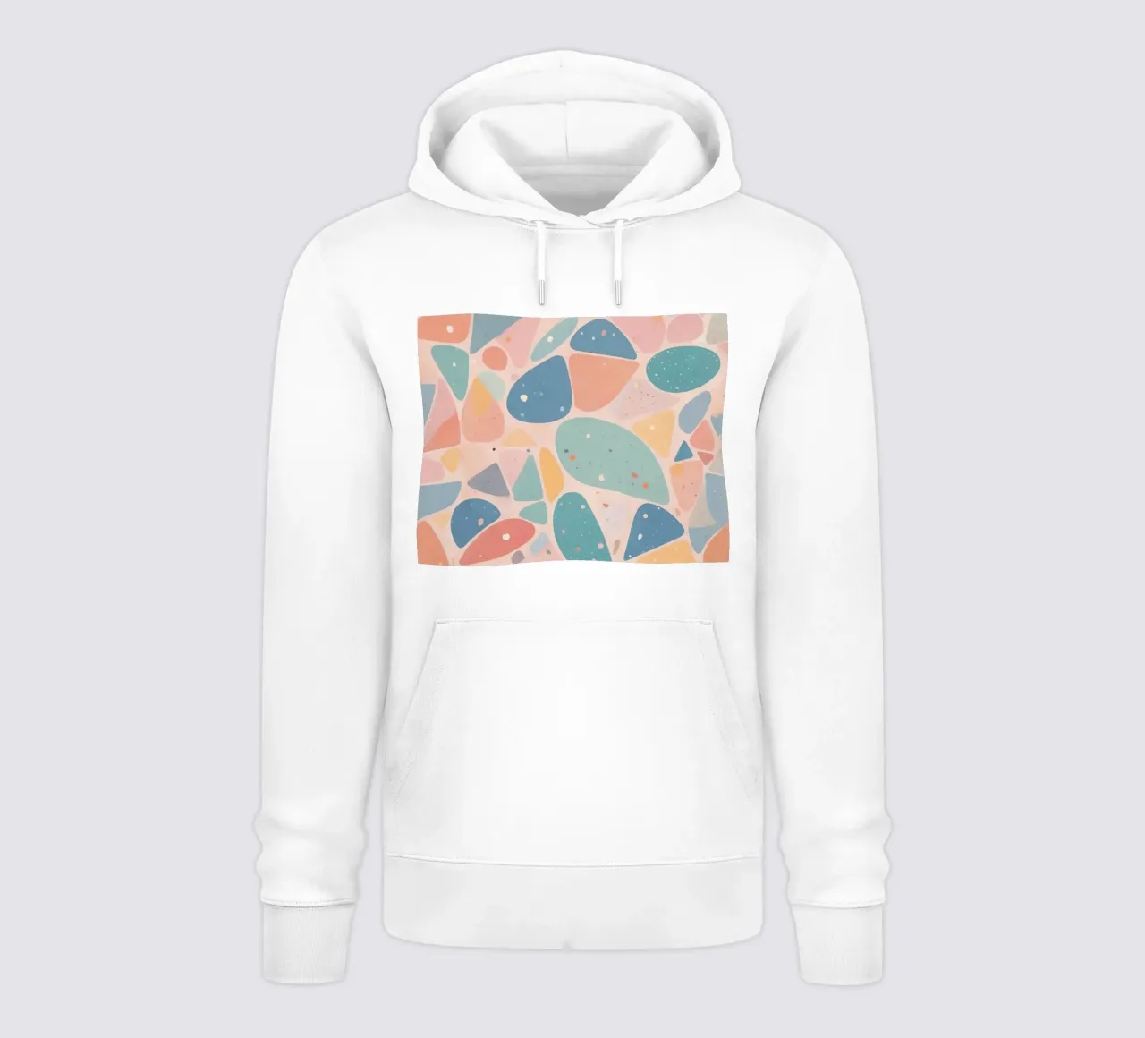 Abstract Pastel Terrazzo Pattern felpa con cappuccio da DesignDoodle